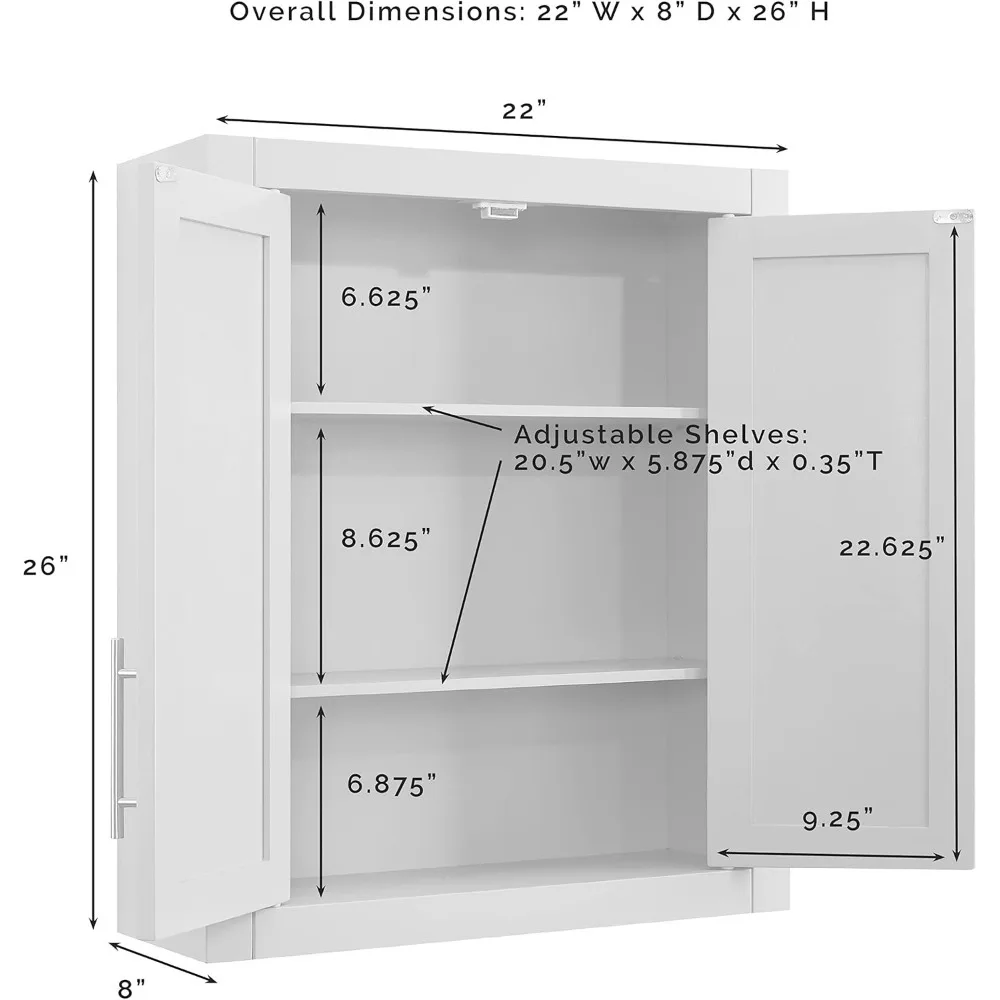 Bathroom Shelf White Savannah Bathroom Wall Cabinet Cabinets Vanity Closet Storage Furniture Home
