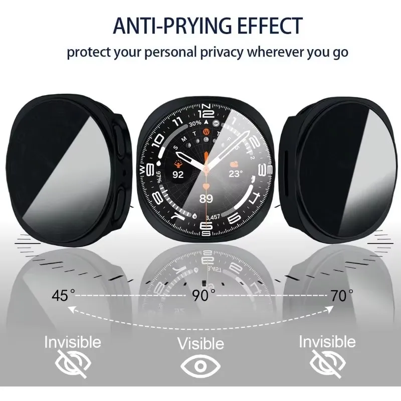 Premium Privacy Tempered Screen Protector with Anti-Peep Case