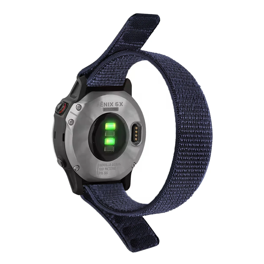 Adjustable Nylon Hook and Loop Strap Bracelet