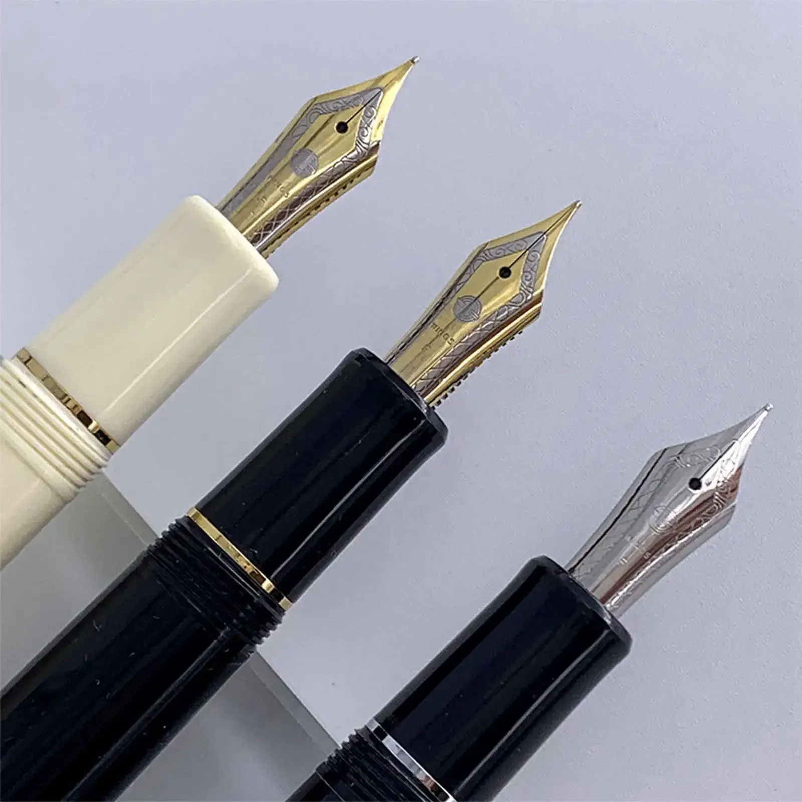 Yong Sheng 628 Fountain Pen with #26 Iridium EF F nib Screw cap Resin Ink Pens Calligraphy Practice Writing Business Office Pen 5