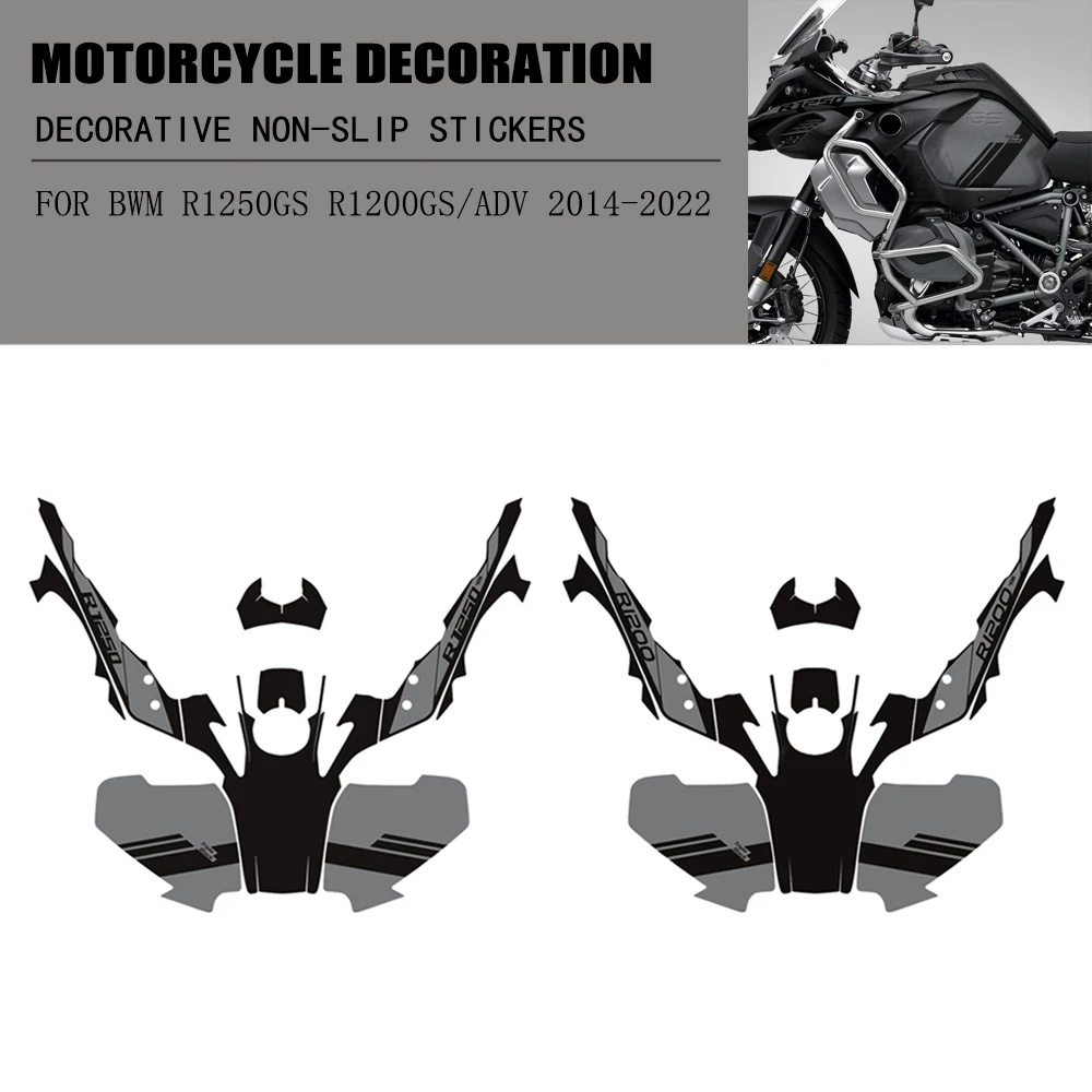Motorcycle Full Graphic Decal Kit  Gas Tank Pad Protection Decals For BMW R1200GS R1250GS Adventure Triple Black 2014-2021 2022