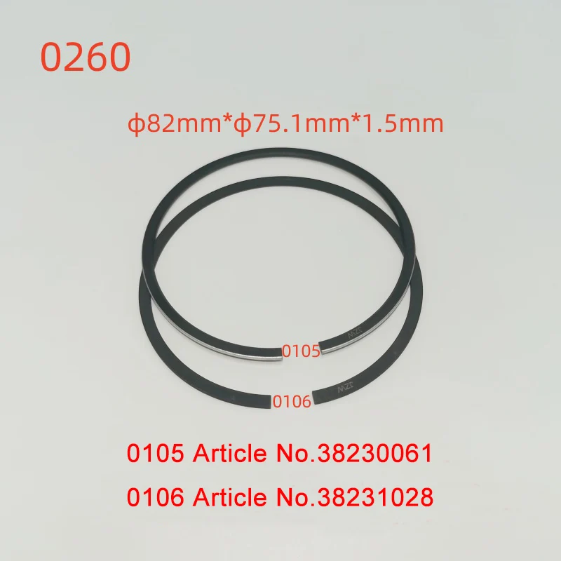 38230061 38231028 6F-50.2 6F-40.2 6FE-50 6FE-44 6F.2 S6F-30.2 Piston ring for refrigeration compressor