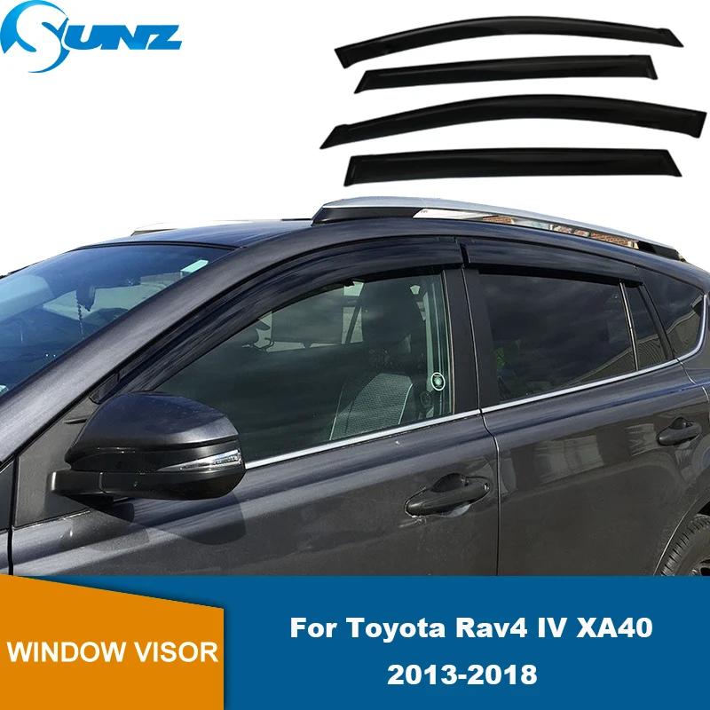 Car window visor,car window deflectors Weathershield Rain Shield Window Visor For Toyota Rav4 Rav-4 2013 2014 2015 2016 2017 2018 Window Rain Guard Sun Deflector
