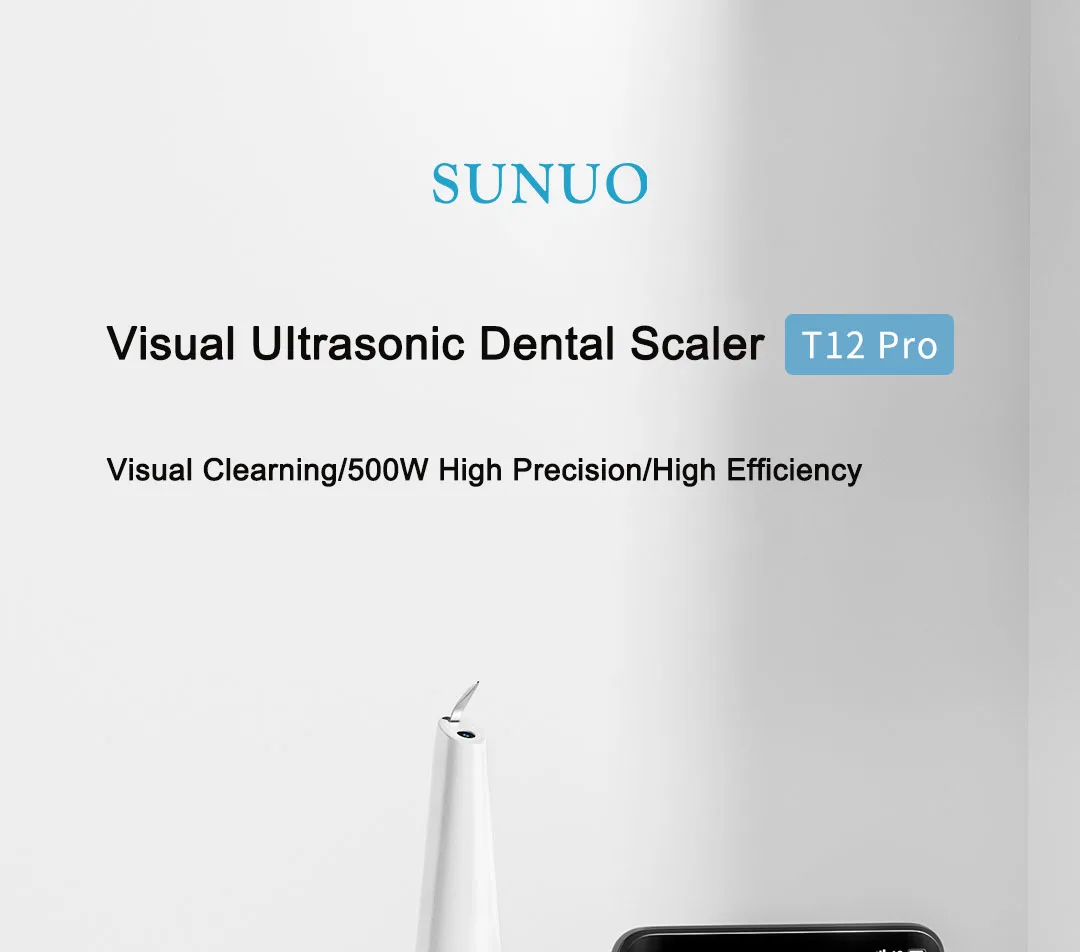 XIAOMI SUNUO T12 Pro Ultrasonic Dental Oral Teeth Cleaner Removal Whitening description image