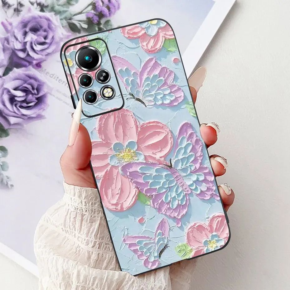 Sleek Black Silicone Soft Back Phone Case - New Design