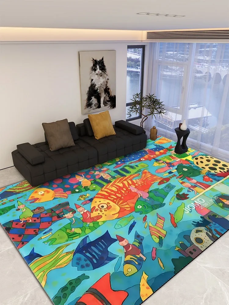 Colorful Abstract Living Room Carpet Pink Leopard Bedroom Plush Rug Large Area Home Sofa Coffee Table Floor Mats Ковер Tapete 러그