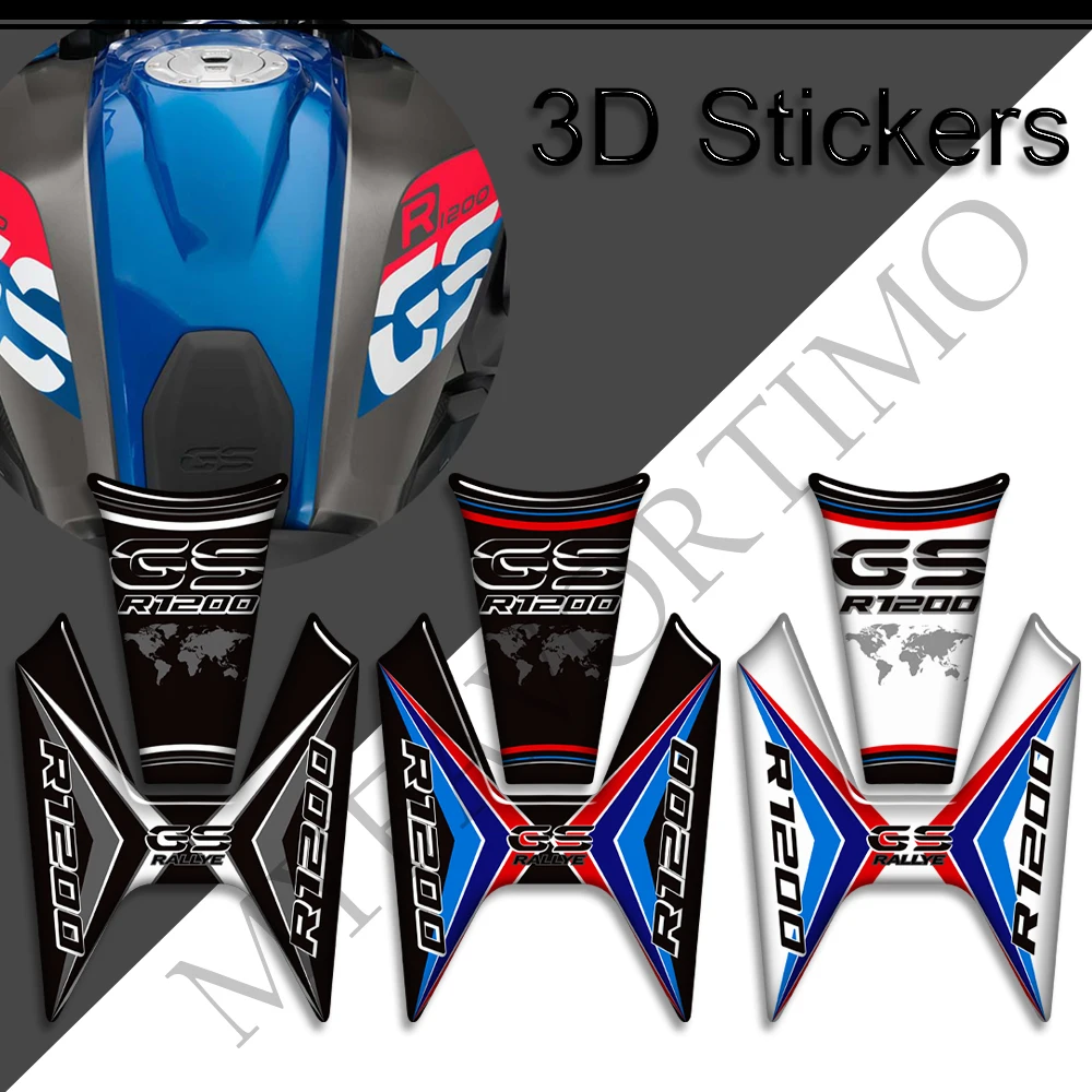 Tank Pad TankPad 3D Stickers For BMW R1200GS R1200 R 1200 GS LC Rallye Rally Windshield Windscreen Kit Knee Decal Protector