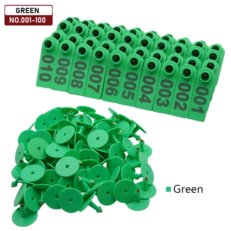 Green ear tag