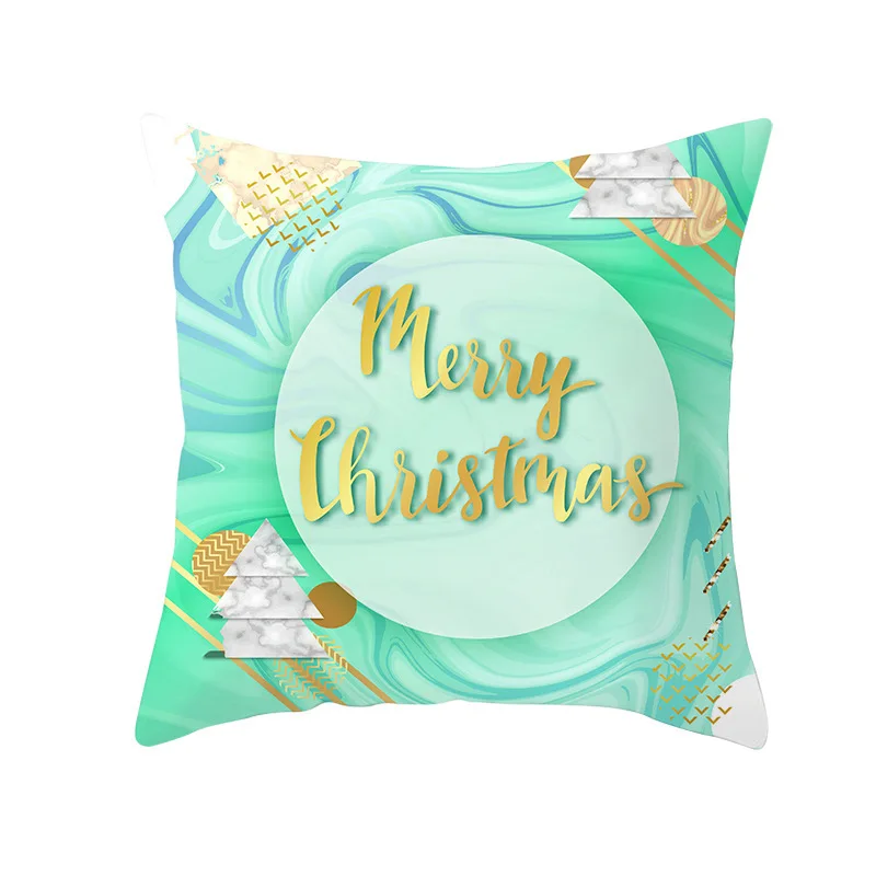 

Blue Christmas Deer Pillow Dream Snow Elk Pattern Quilt Cover Pillowcase Home Chair Hotel Bed Decoration Pillowcase