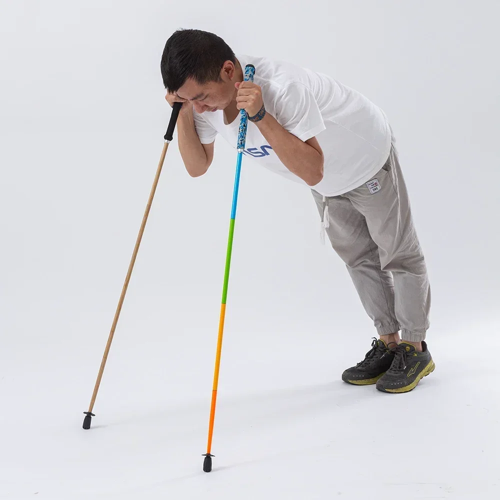 100% Full Carbon Hiking Poles Folding Ultra-light 5-Section Hiking Trekking Portable Travel Walking Sticks Climbing Hiking Acces