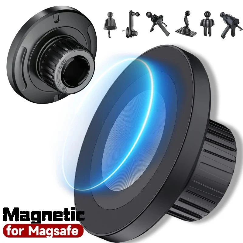 Universal Magnetic Car Phone Holder for Magsafe - 17mm Ball Head Base Accessory