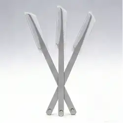 Premium Pedicure Knife Set - Stainless Steel Foot Scrubber and Callus Remover Kit, 3 - Piece (3pcs)