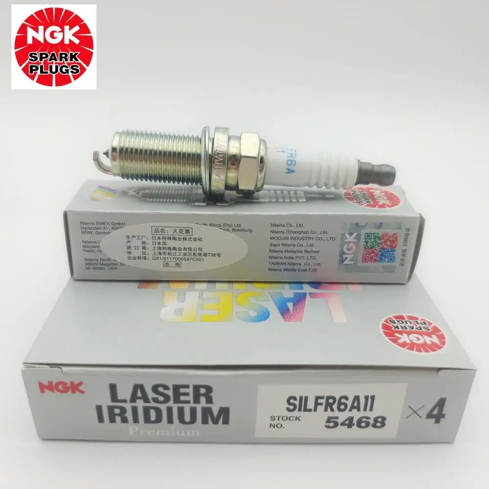 4Pcs-NGK-SILFR6A11-5468-Laser-Iridium-Platinum-Spark-Plug-For-Subaru ...