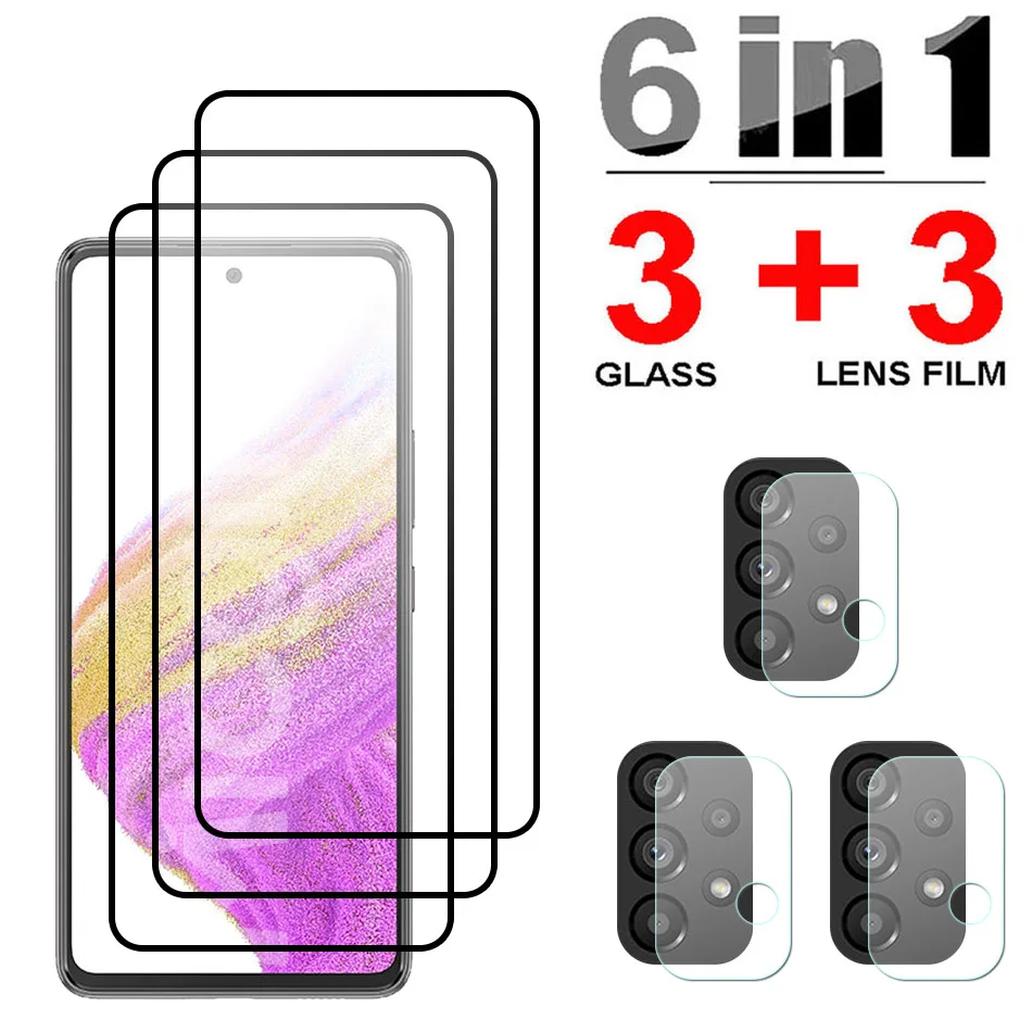 

Tempered Glass For Samsung Galaxy A74 A73 A72 A71 5G A70 A70S Screen Protector Lens Full Cover Film For Samsung A73 Glass