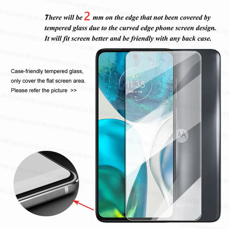 Clear Screen Protector For Motorola Moto G52 Tempered Glass Moto G52 4G Glass Moto G52 G41 G31 G100 G60s G30 G20 9H Lens Flim mobile protector