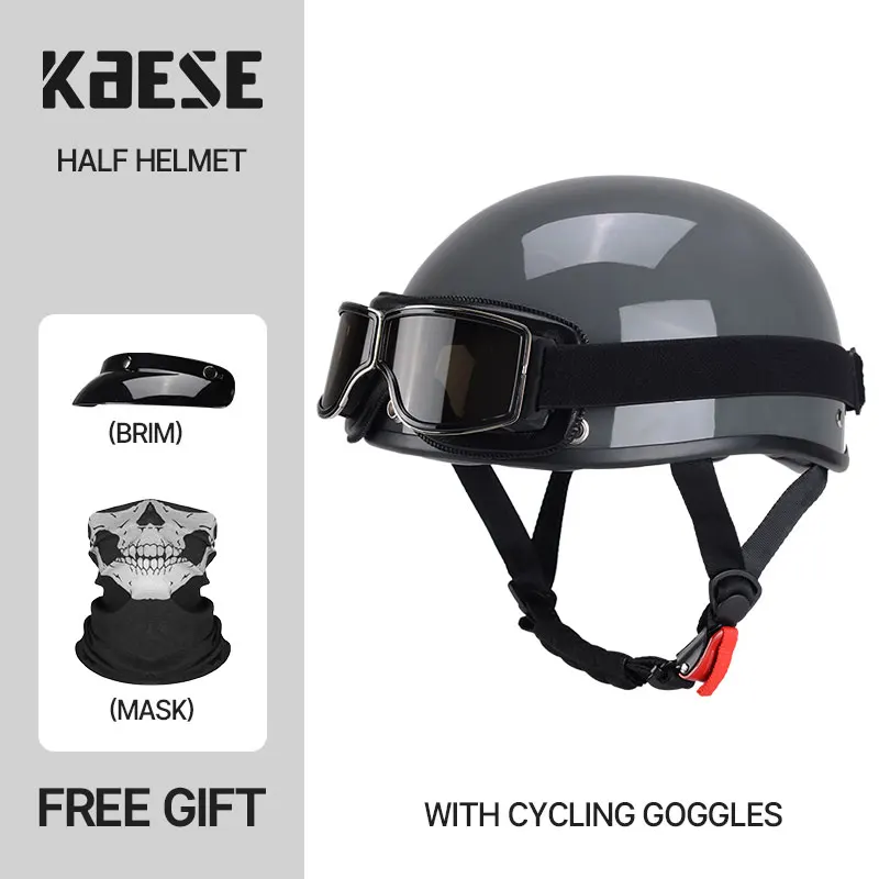 

Korea Japense Style Vintage Motorcycle helmets Cafe Racer helmet motorcycle Retro cascos para moto Chopper Chicano Bobber