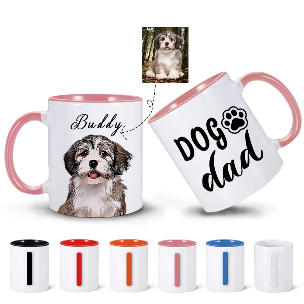 

330 мл, 11 унций, персонализированная кружка, фотография, чашка с именем на заказ, чай, кофе, горячая фотография, чашка для молока «сделай сам», креативный подарок, милый подарок