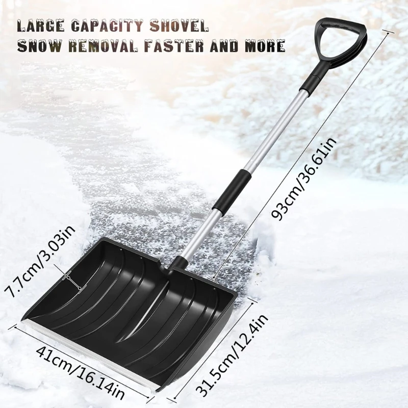 Sport Utility Shovel, 3 Piece Collapsible Design, Perfect Snow Shovel for Car, Camping and Other Outdoor Activities