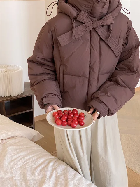 Korean Winter Sweet Pink Cotton-Padded Jacket