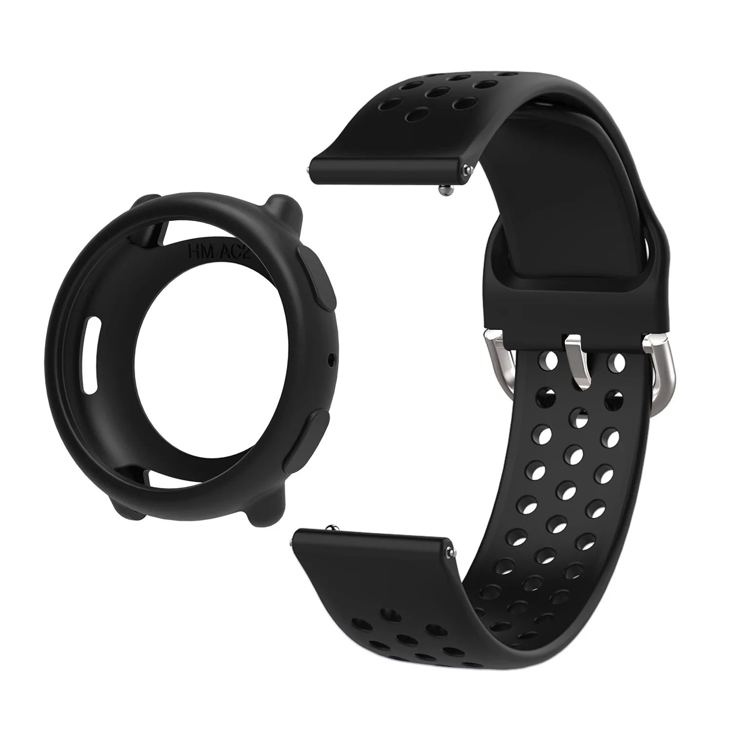 Silicone Protective Watch Case Suit for Amazfit Active2 TPU Half-pack Silicone Case