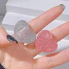 2024 Korean Wave New LeeNow Pink Love Acrylic Ring 3-Color Set Y2K Style Women's Accessories Fashion Jewelry Fans Gift 2