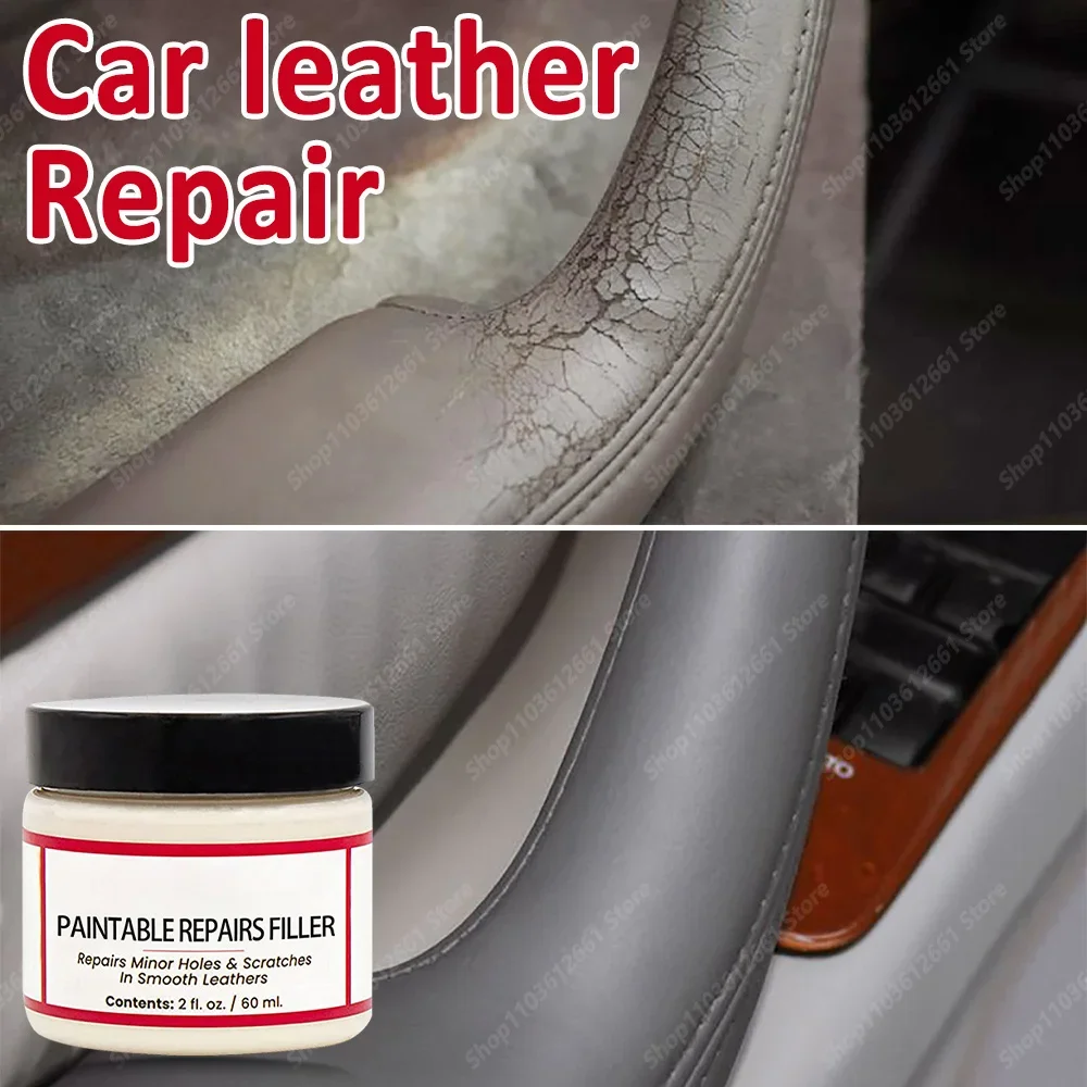 Car Scratch Remover Leather Repair Cream Automotive Leather Sofa Seat Refurbishment Interior Maintenance