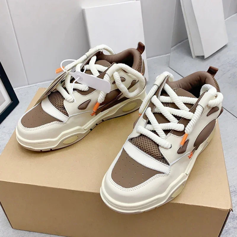

Couples Sneaker for Women and Men 2023 Brand Vintage Sport Shoes Casual Unisex Lace Footwear Zapatillas De Mujer Big Size 44