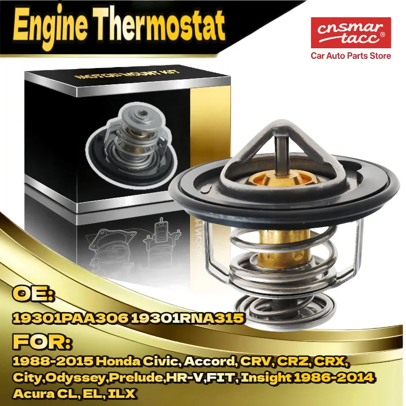 เทอร์โมสตัทสำหรับรถยนต์ฮอนด้า อินไซท์ ฟิต เอชอาร์ วี พรีลูด โอดิสซีย์ ซิตี้ ปี 1988-2015 แอคิวรา ไอแอลเอ็กซ์ อีแอล ซีแอล ปี 1986-2014 ฮอนด้า ซีวิค แอคคอร์ด ซีอาร์วี ซีอาร์แซด ซีอาร์เอ็กซ์ 1