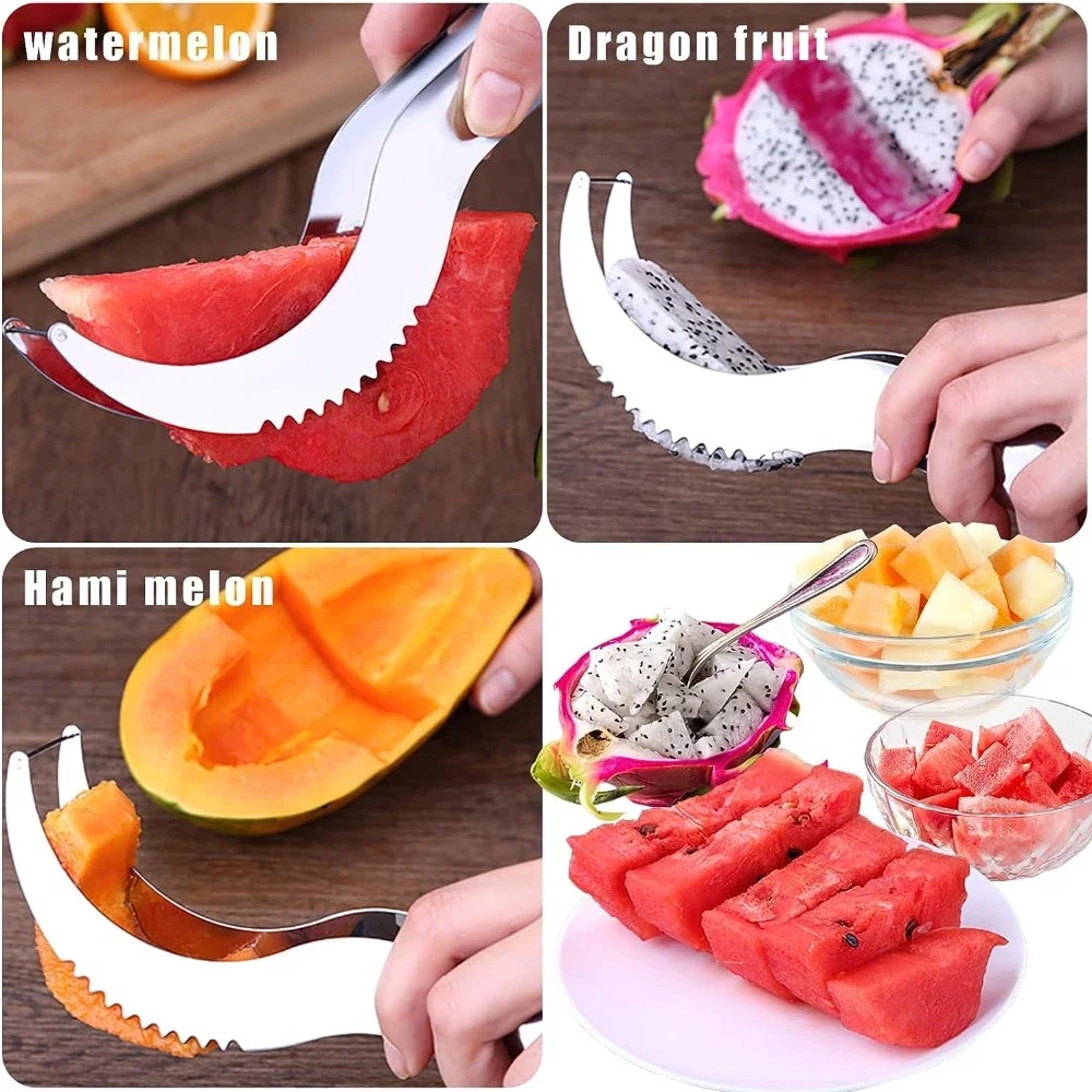 Multifunctional Watermelon Melon Cutter Stainless Slicer Watermelon Cutter Tool Slicer Cutters For Fruit Knife Kitchen Gadgets fruit slicer fruit knife food slicer