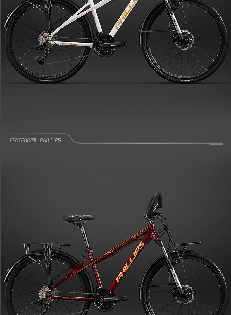Touring Bike Travel Bicycle 24/27/30/33 Speed Aluminium alloy Longrider Road Bike 27.5” Treking Bicycles With Butterfly Handle