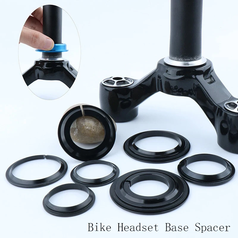 1pc Bike Headset Base Spacer Bike Washer Fit for 45 Degree Straight Steerer Fork/Tapered Steerer Fork Bicycle Parts Accessories