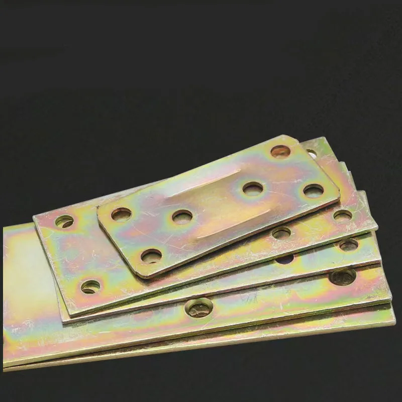 10-Piece Metal Flat Stand with Six-Hole Fixed Angle for Wood, Shelves, and Cabinets