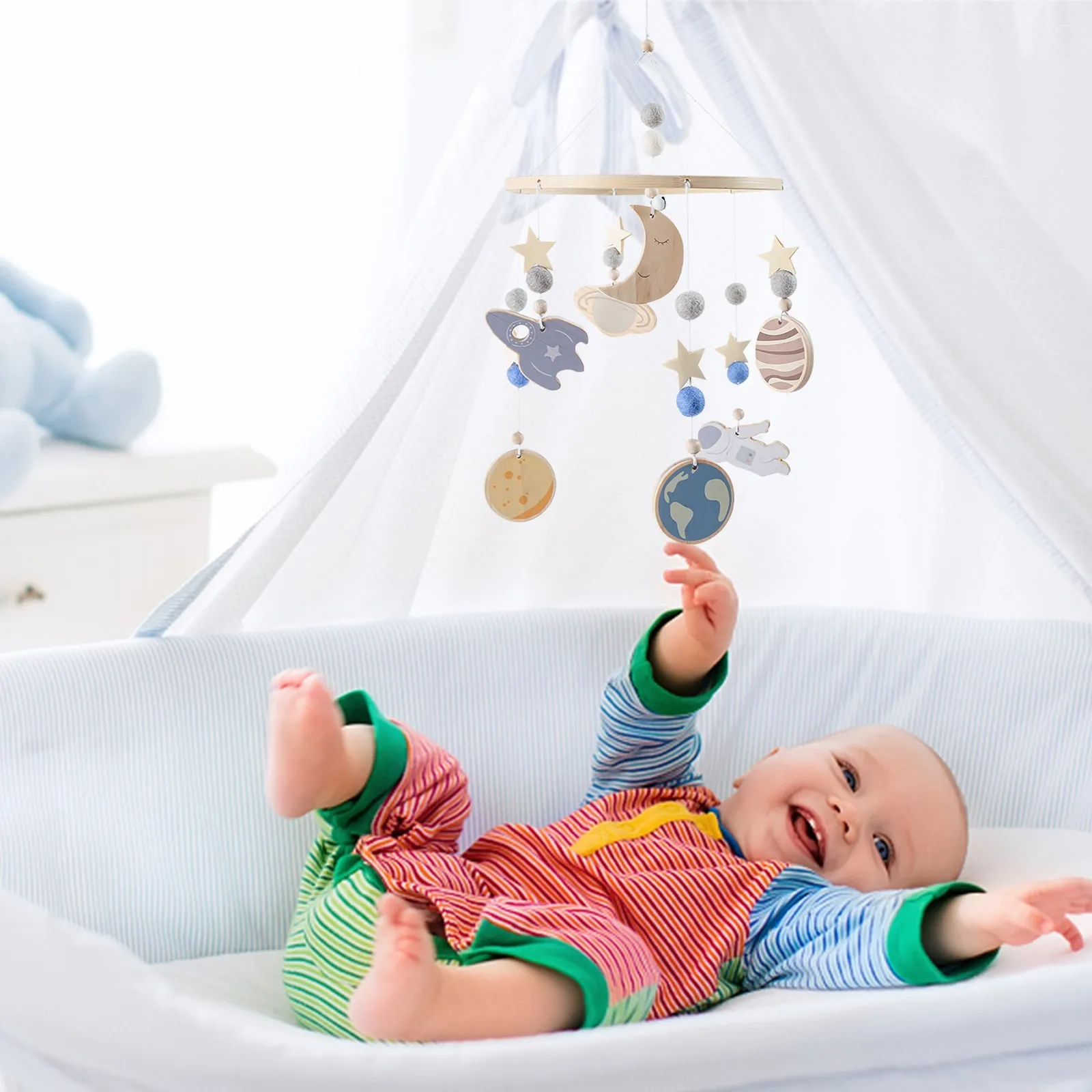 

Let's Make Baby Rattles Toy Crib Mobile Rattles Toy 0-12 Months Newborn Bell Crib Bed Bell Rattles Musical Toy Gifts Baby Stuff