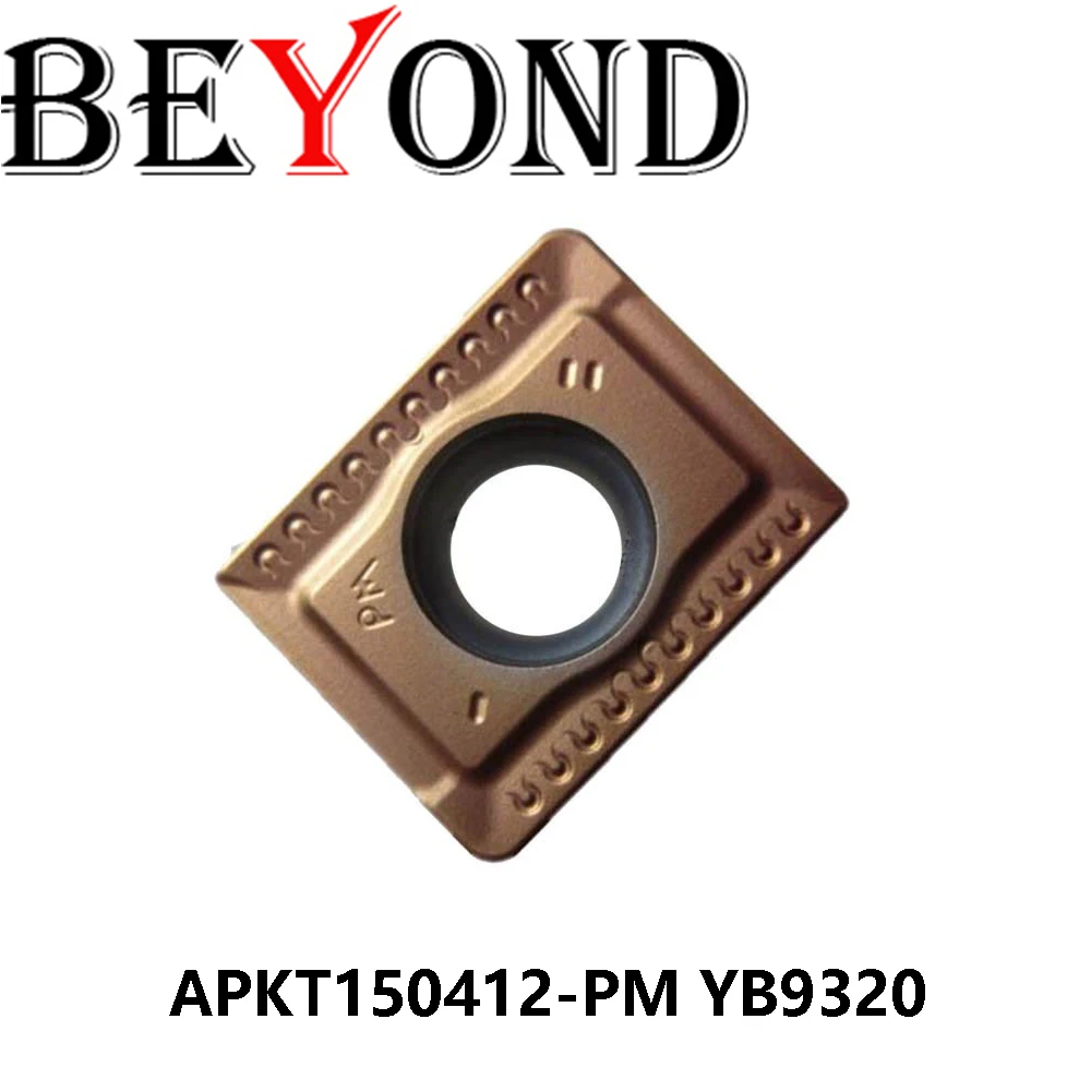 

Original APKT150412-PM YB9320 Milling Cutter CNC Carbide Inserts Turning Tools Machine APKT APKT150412 PM For Stainless Steel