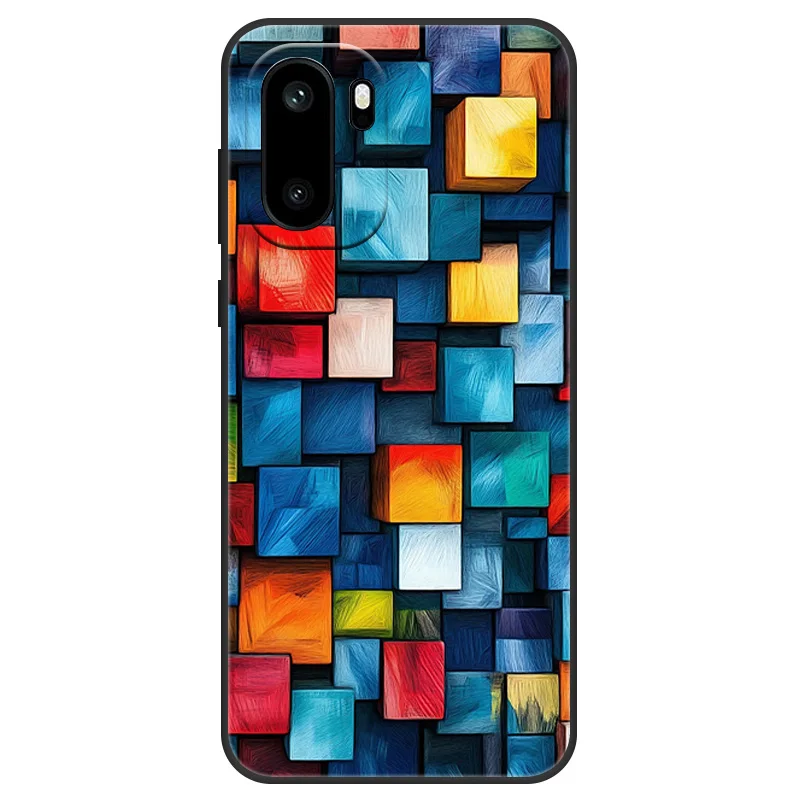 Cute Flower Print Soft Silicone Case - Protective Cover