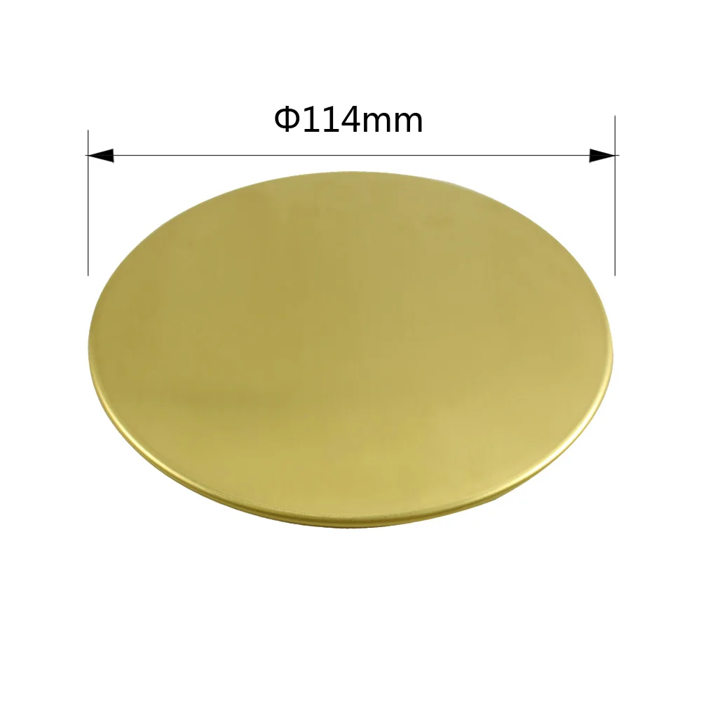 Talea 브러시드 골든 주방 싱크대 채반 커버, 11.4cm 폐기물 필터 뚜껑 장식, 플랫 커버 뚜껑, 싱크 액세서리, 금도금 qs135c084
