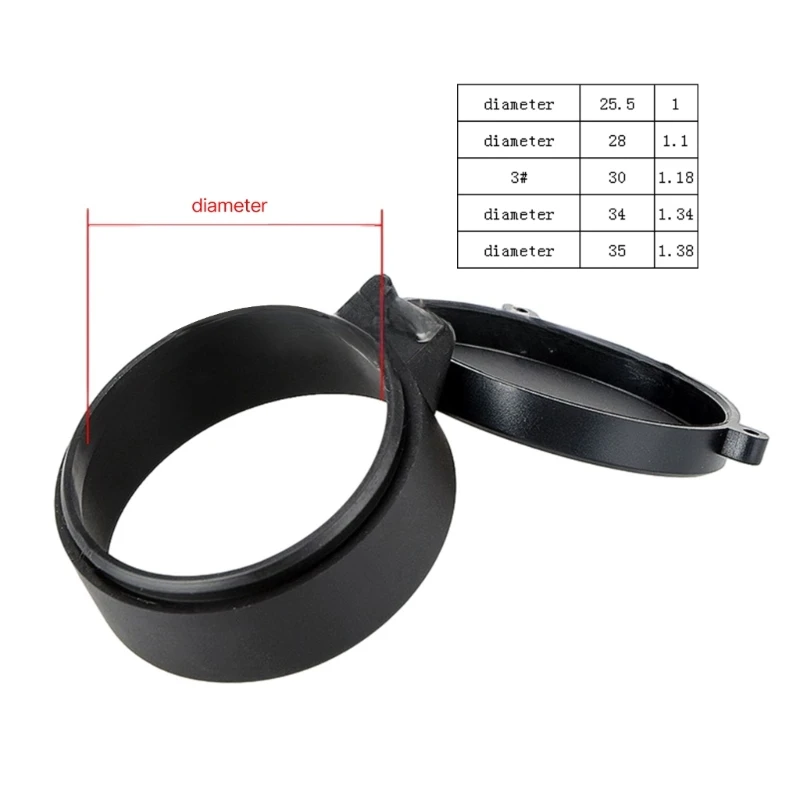 Quick Open Lens Dust Cover Protections Tactically Rifles Scope Lens Cover Hunting Scope Calibers Rifles