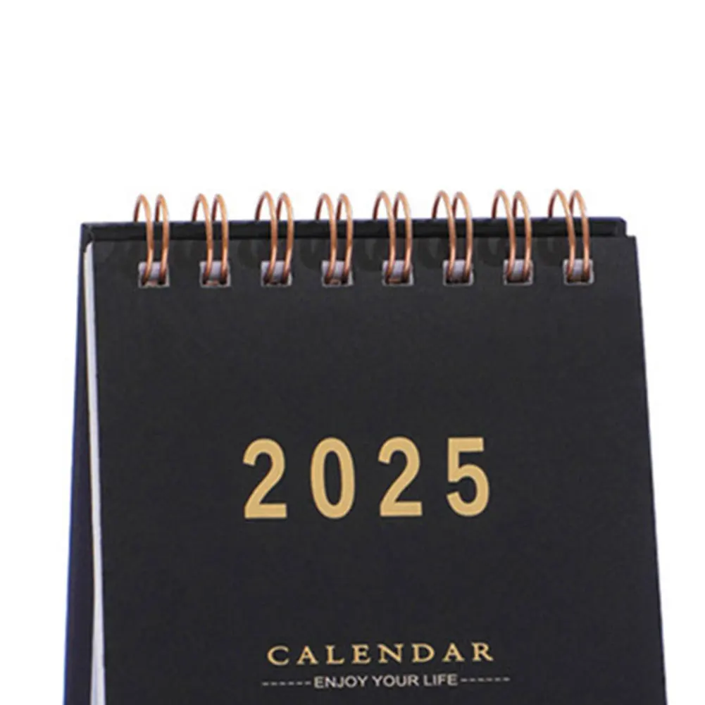2025 데스크 캘린더 일정 플래너 다기능 계획 캘린더 절묘한 플립 테이블 캘린더 홈 오피스용 휴대용