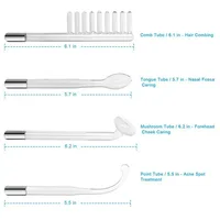 4in1 Electrode Glass Tube Machine Spot Acne Wand Facial Spa Face Skin Care Electrotherapy 2