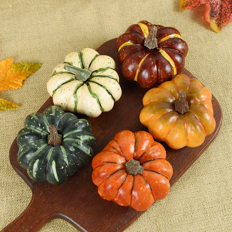 Vegetable Ornaments Artificial Plant Flower Artificial Plant Flowers Artificial Pumpkin Decoration Artificial Pumpkin Thanksgiving Halloween Party Props DIY Crafts