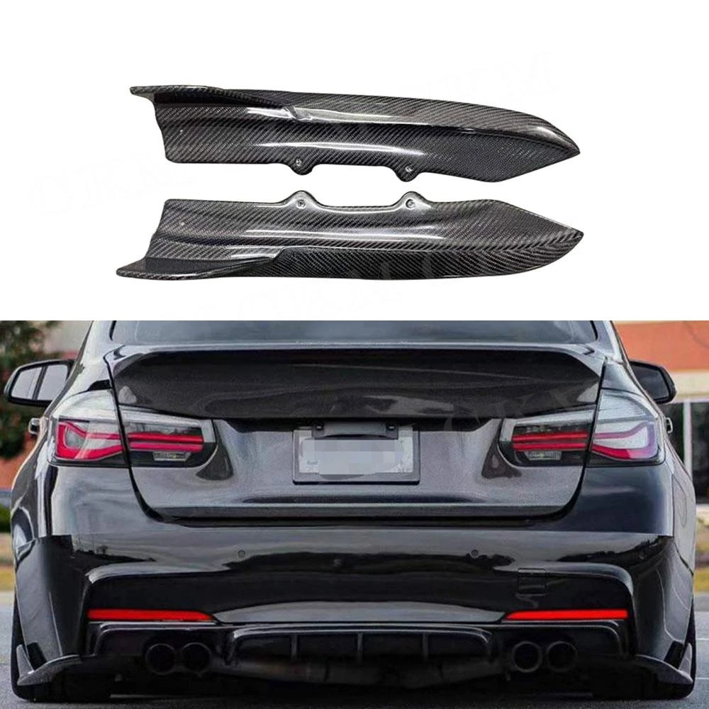 Carbon Fiber Rear Bumper Lip Splitter Spoiler Side Aprons for BMW 3
