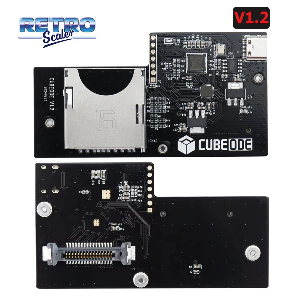 RETROSCALER Optical Drive Emulator CUBEODE V1.2, GC Loader Swiss SD2SP2 Replacement for All Version NGC GameCube Game Console