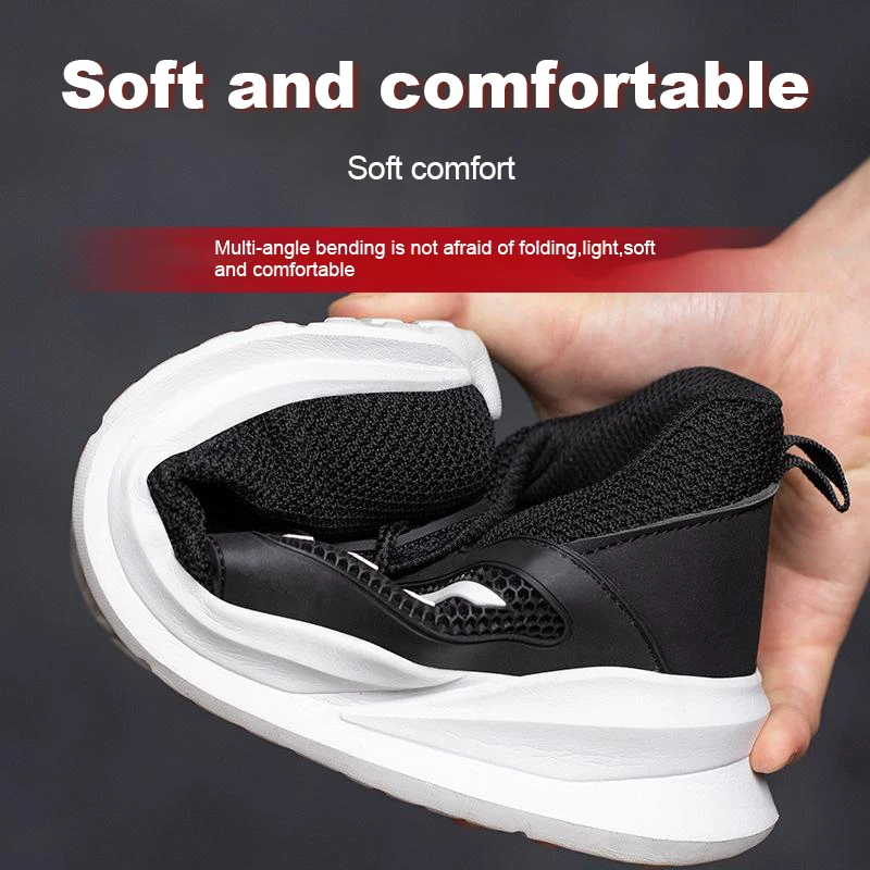 Arbeit Turnschuhe Stahl Zehe Schuhe Männer Sicherheits schuhe pannen sichere Arbeits schuhe Mode unzerstörbare Schuhe Sicherheit – Detail 18