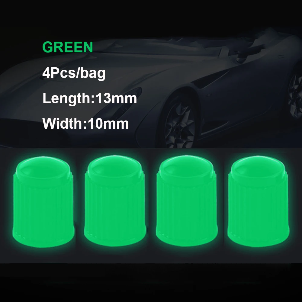 Tappi Valvola Pneumatici Luminosi – 4 Pezzi Con Luci LED – Accessori Auto Moto – Coprimozzo Illuminati