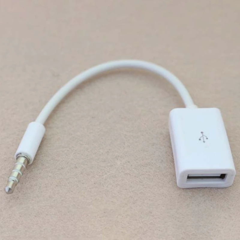 

Аудиоразъем AUX 3,5 мм «папа» — USB 2.0 «мама» OTG Кабель-адаптер-переходник