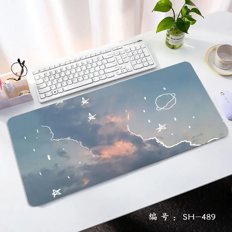 PC 마우스 패드용 대형 마우스 패드, 컴퓨터 게이머 키보드, 노트북 마우스 매트, 데스크 패드