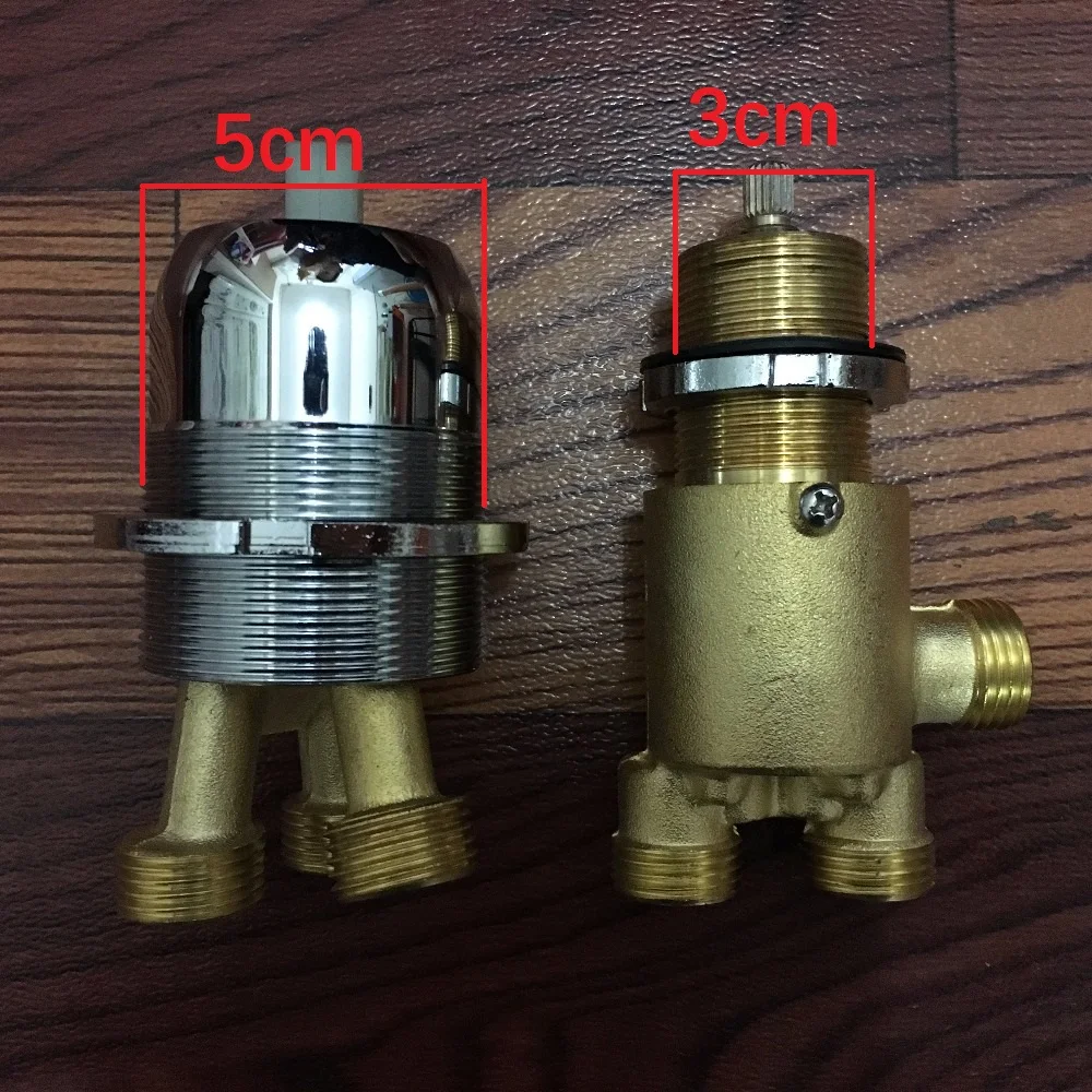 MTTUZK Solid Brass Bathtub Hot and Cold Mixing Faucet Split  Mixer 1 in 2 out Switch Bathtub Tap , Bathroom Shower Faucet 6