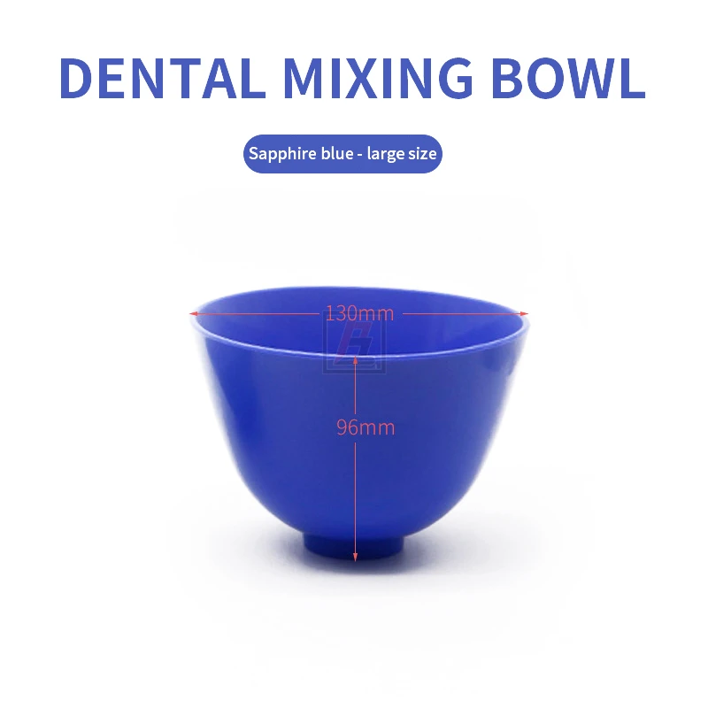 Dental lab hygienist flexible mixing bowl rubber Extra Large Blue Color