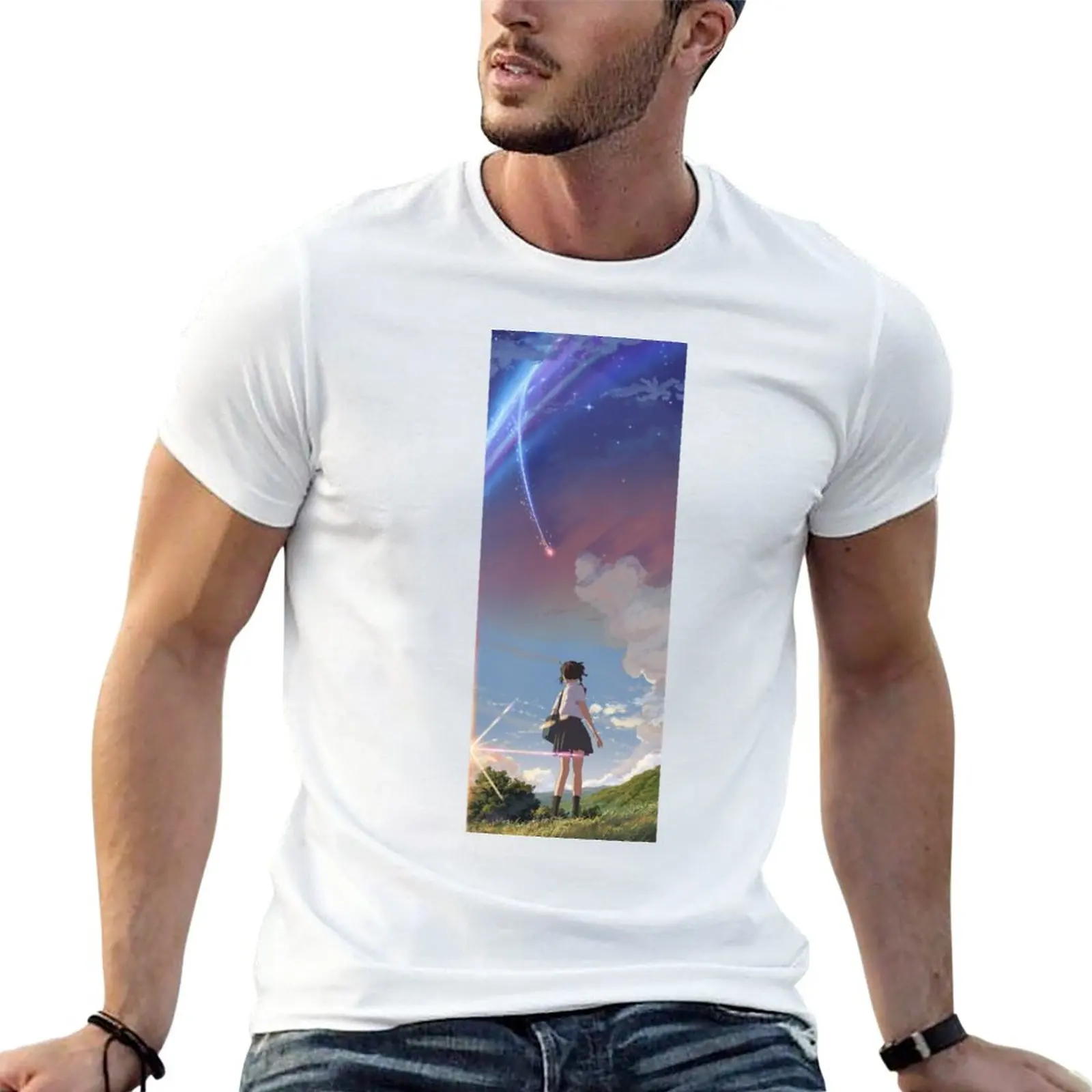 

Mitsuha T-Shirt hippie clothes sweat shirt graphics Short sleeve tee t shirt men