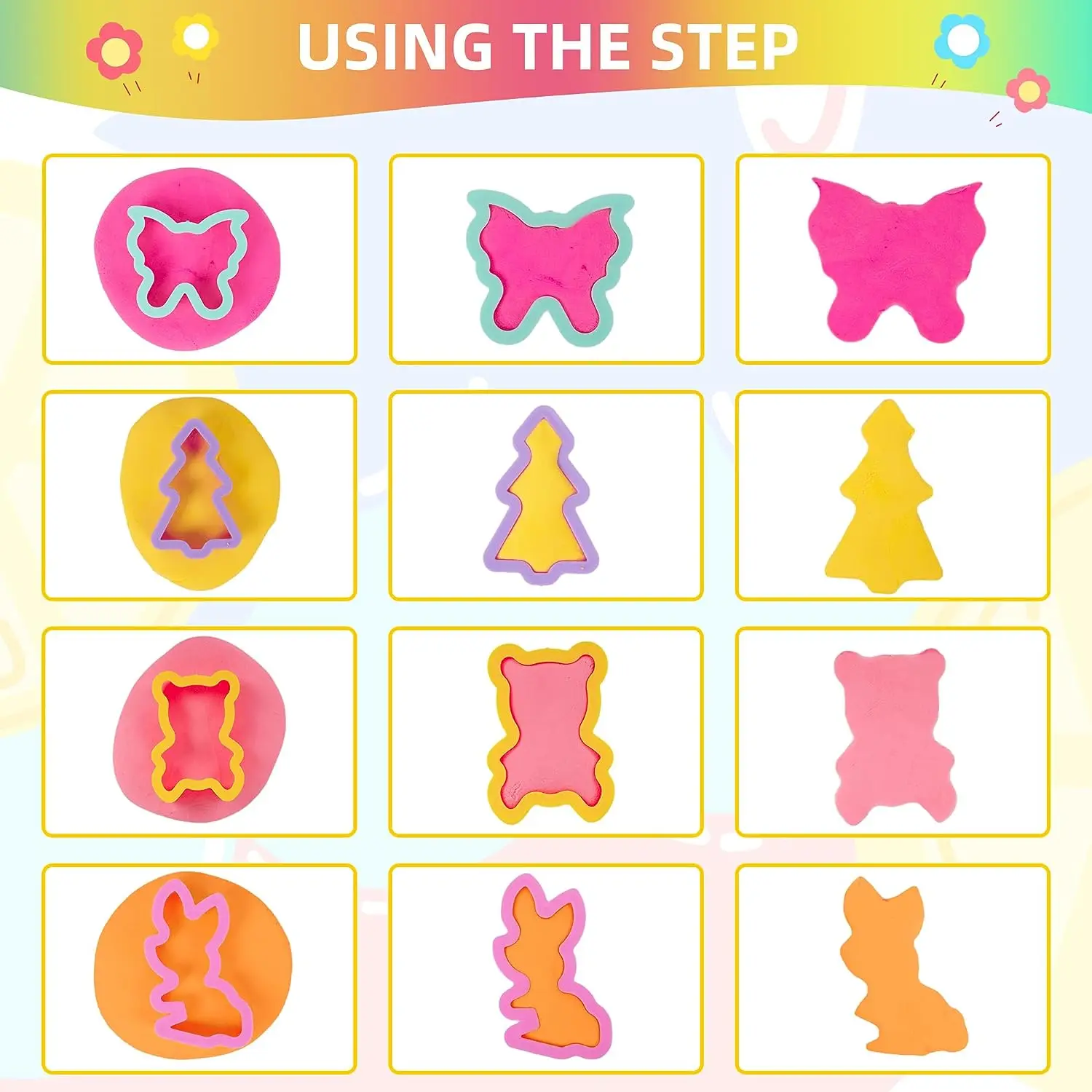 Children DIY Plasticine Mold Modeling Clay Accessories Play Dough Tool Kit Plastic Set Knife Mold Kids Educational Toys Gifts 5